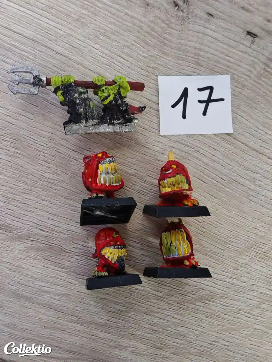 Warhammer Squig Herder + 4 Squigs 1995 Metal