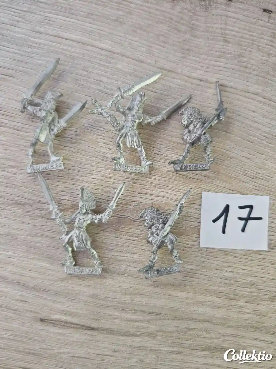 Warhammer Wood Elves Wardancer x 5 1987 1995 Metal
