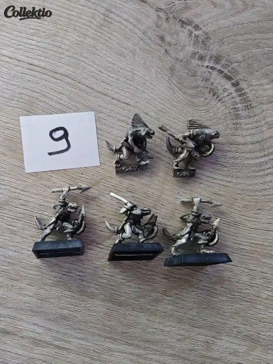 Warhammer Lizardmen 5 x Skink Javelin Metal