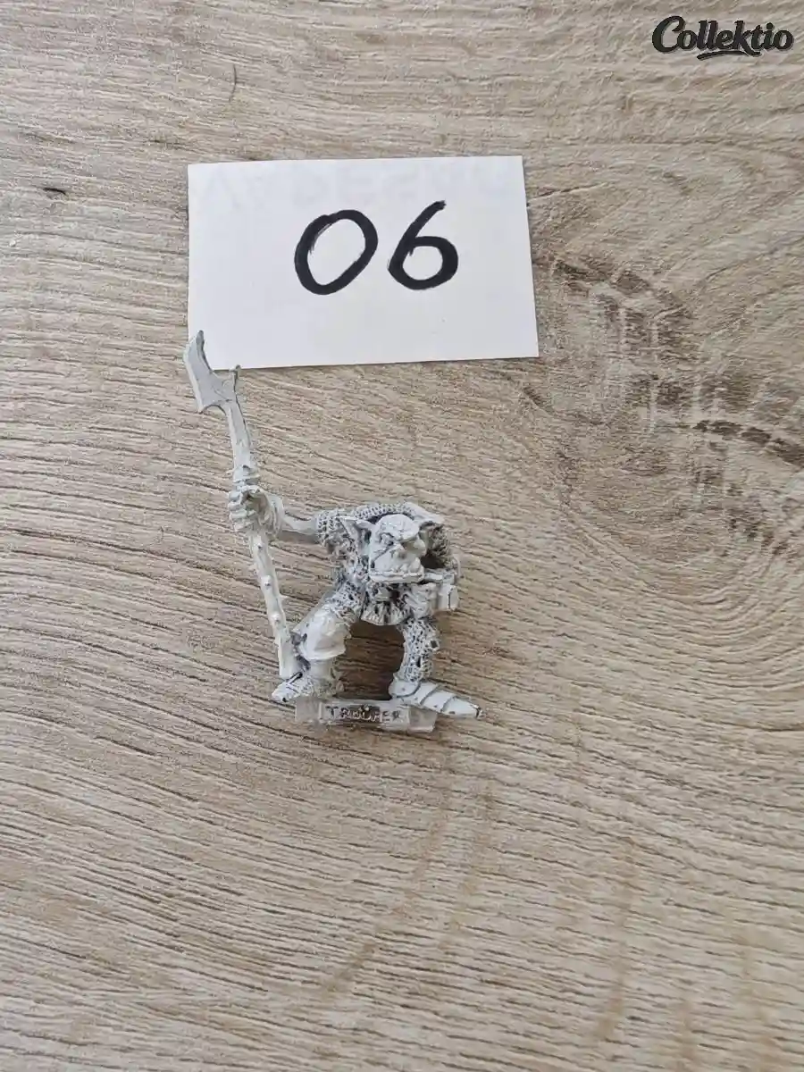 Warhammer Orc Ruglud Trooper 1985 Metal