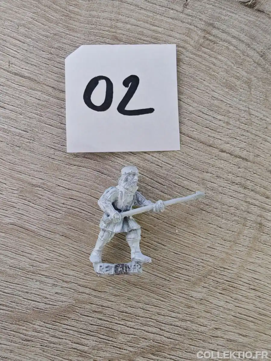 Warhammer Bretonnia Man at Arm Spear 2 1987 Metal