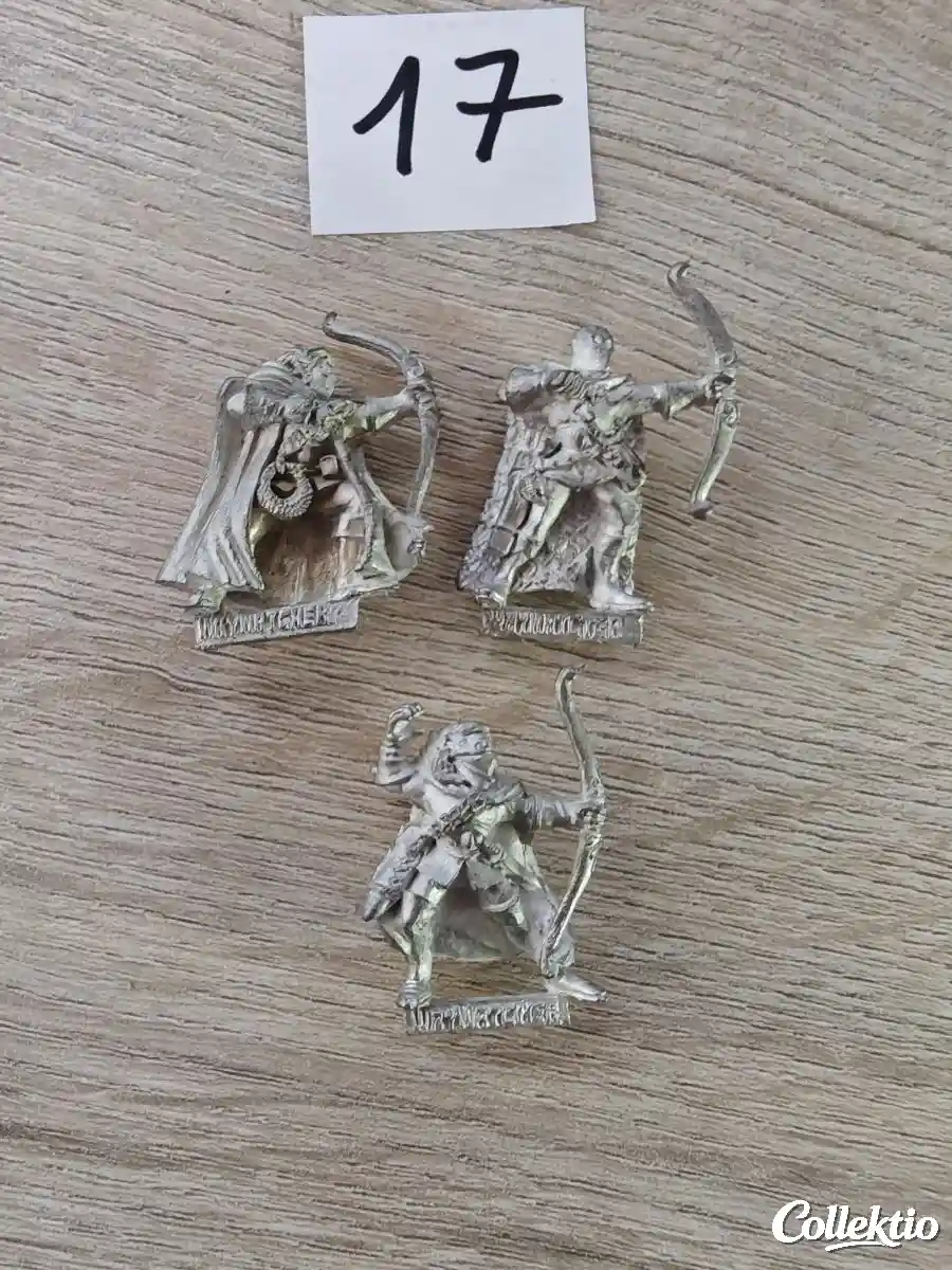 Warhammer Wood Elves Archer x 3 1995 Metal