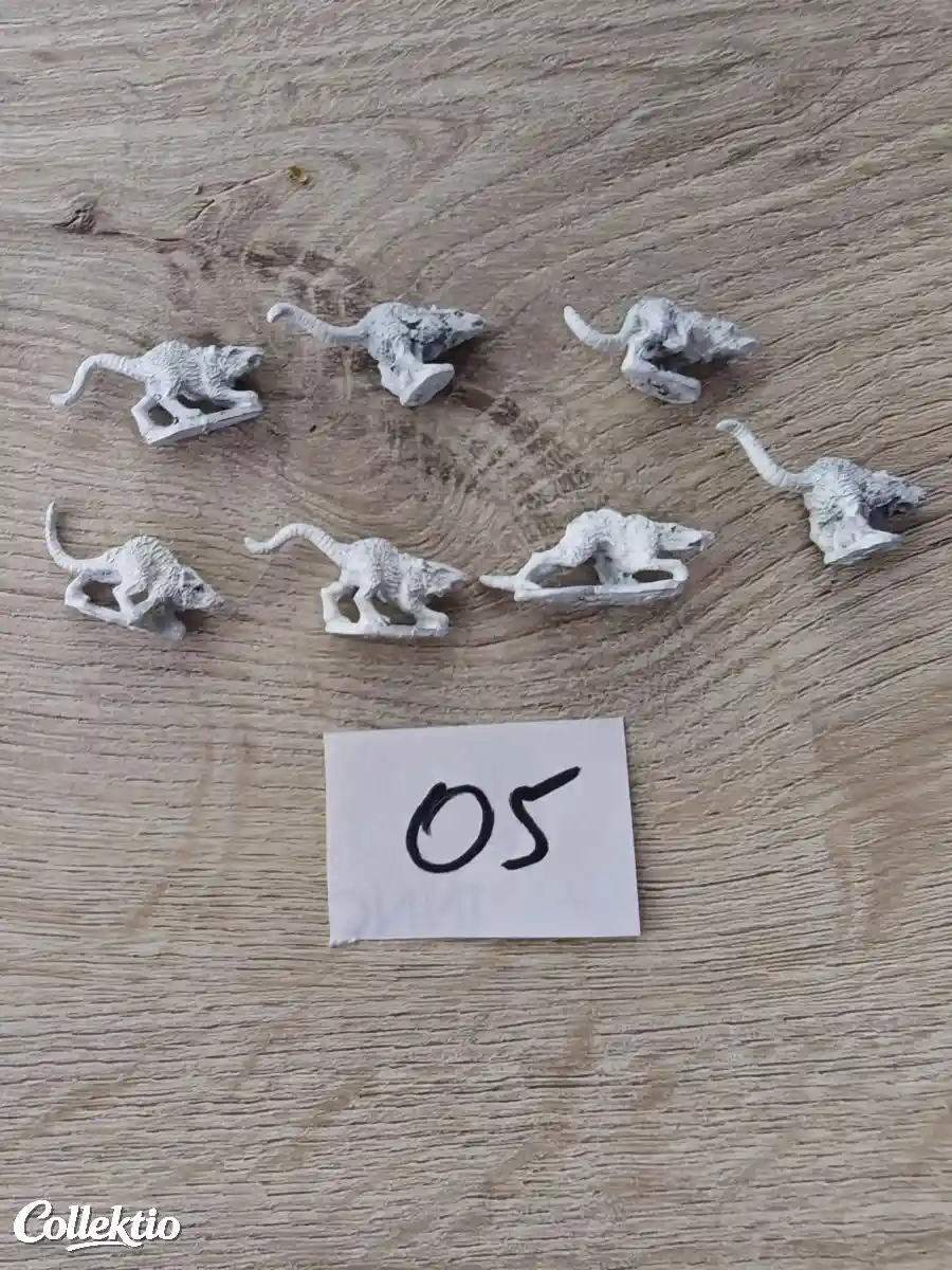 Warhammer Skaven Nuée de rats x 7 1993 Metal
